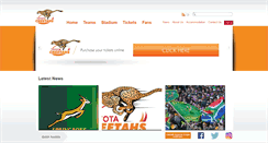 Desktop Screenshot of fscheetahs.co.za